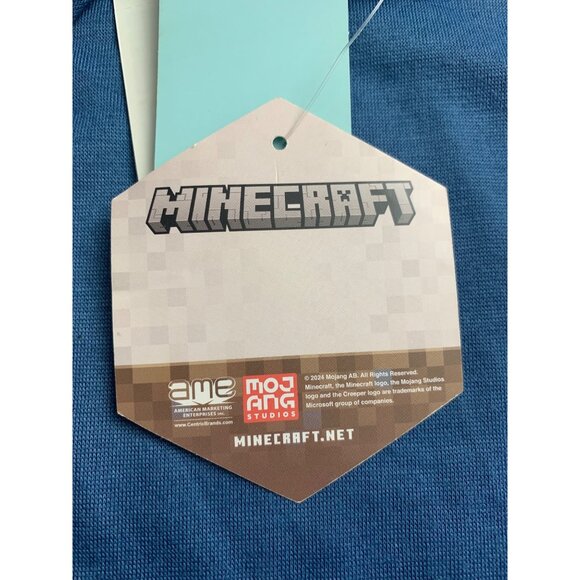 Minecraft Kids Boys 3-Piece Pajama Set With T-Shirt Shorts & Pants XS 4/5 - Picture 6 of 7